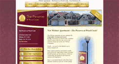 Desktop Screenshot of preserveatwoodcreek.com
